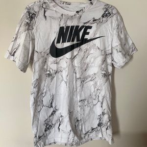 White Marble Nike Tee